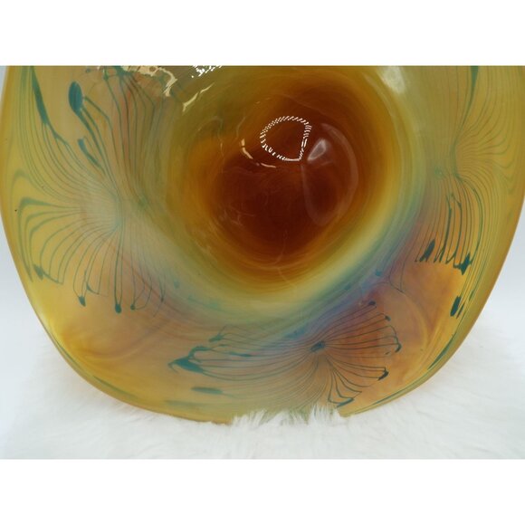 Multicolor Ombre Swirled Art Glass Painters Palette - Picture 10 of 11